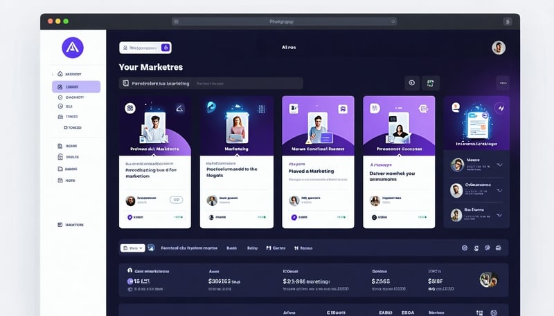 AI-powered marketing platform interface for marketers AI-powered marketing platform interface for marketers